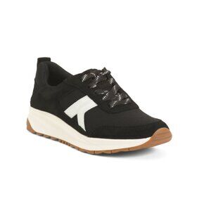 NATURALIZER PREMIUM Black Suede Shay Jogger Sneakers